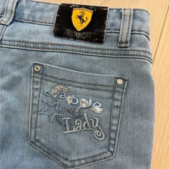 Ferrari small women’s jeans blue pants - Picture 7 of 7
